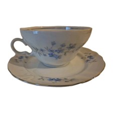 Tasse et sous tasse en porcelaine Winterling Marktleuthen Bavaria décor floral