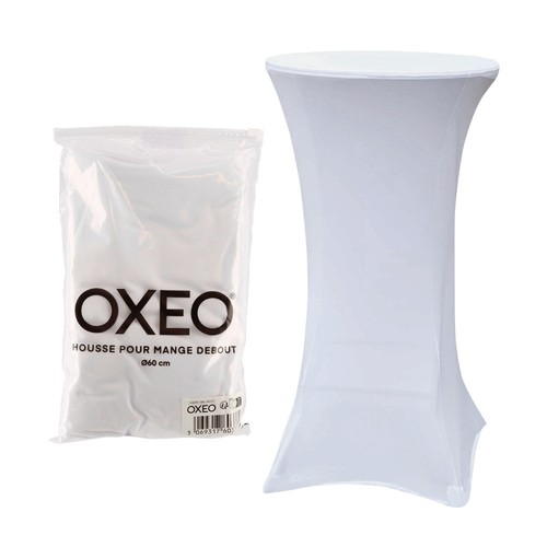 Housse mange debout 60cm blanc