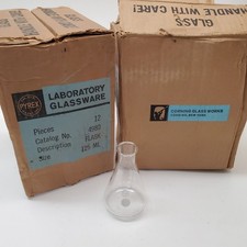 Lot of 23 Vintage Pyrex 125mL Erlenmeyer Flasks in Original Box – Laboratory