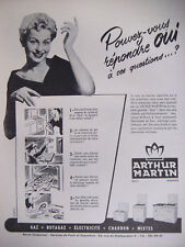 1952 ARTHUR MARTIN PRESS ADVERTISEMENT KITCHEN APPLIANCE - ADVERTISING