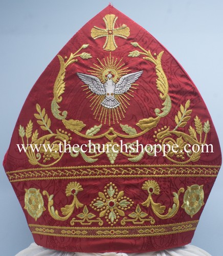 Mitron évêque broderie - mitron,