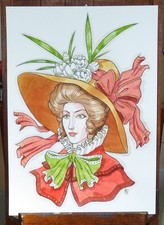 MARQUISE - Encre et aquarelle - A3