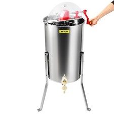 Extracteur De Miel Manuel 2/4 cadre Centrifugeuse Apiculture Inox laminé 48x23 c