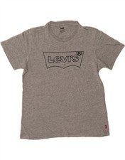 LEVI'S Mens Graphic T-Shirt Top Small Grey Cotton CQ70