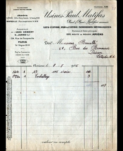 Amiens usine literie - (80), de