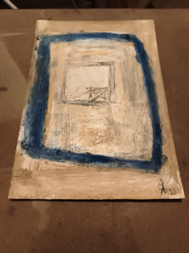 Peinture abstraite h93 1993 - abstraite,