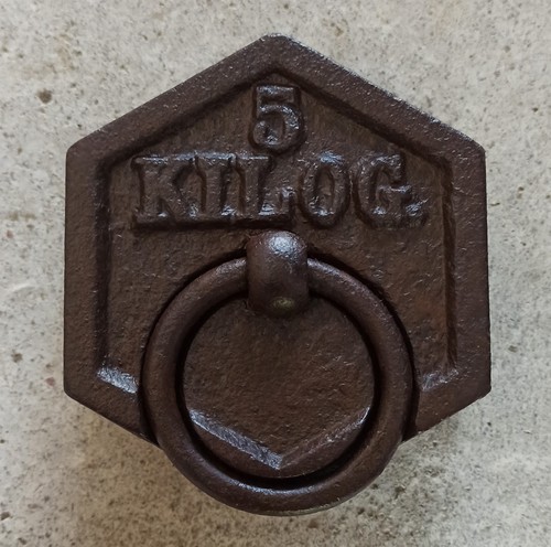 Ancien poids hexagonale - 5,