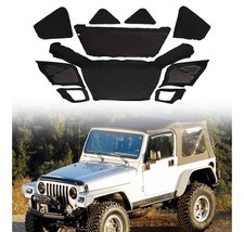 1997-2006 Wrangler TJ Bikini Top with Tinted Windows & Upper Door Skins