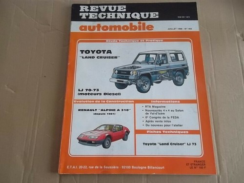 Revue technique toyota land - revue,