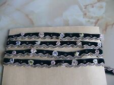 Galon velours vert foncé avec