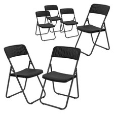 Lot de 2/4 chaises pliantes d'extérieur terrasse jardin balcon camping bistrot