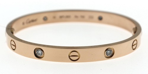 18k rose gold cartier love - 18k, 4