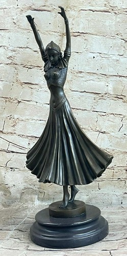 Bronze art déco dancer - art,