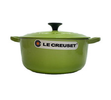 Le Creuset Cocotte Rondo 20cm 2.4L 2-3/4qt Kiwi Green Enamel Cast Iron