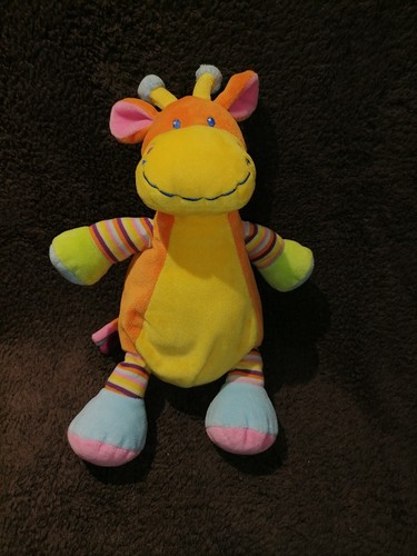 Doudou peluche girafe - , jaune