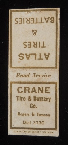1940s crane tire battery - crane, &