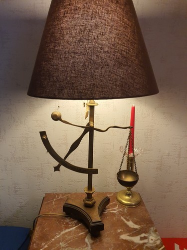 Lampe bronze véritable - en,