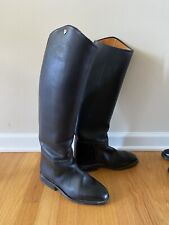 Petrie Dressage Boots Pull On Black Size 7 US 4.5 UK