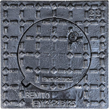 - Regard De Trottoir Carré Plaque D'Égout En Fonte Ductile Classé B125 (250 X 25