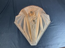 old large plaque sconce chandelier Muller Frères Lunéville Art Deco.