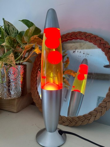 Lampe lave rouge - lave, cm