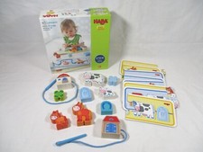 HABA Threading Game On The Farm Wooden STEM Educational Toys Made in Germany