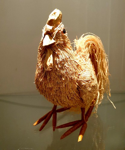 Poule paille vintage - poule,