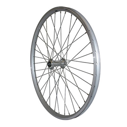 Roue vtt avant alu - 24", argent