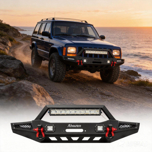 Front bumper winch plate - w/winch,