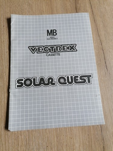 Vectrex notice solar quest - vectrex, /