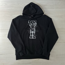Rare KAWS Holiday UK Art Hoodie Black Size Large 2021 LIMITED Graffiti
