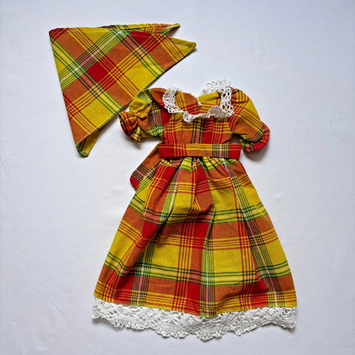 Tenue madras pour poupée - tenue,