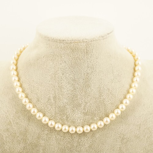 Mikimoto 6mm white - 15", pearl