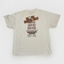 Vintage Big Dog Barbecue Rules T-Shirt XXL 24x29 White Funny BBQ Graphic USA