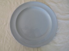 VILLEROY ET BOCH METTLACH GRD PLAT PLAT FAIENCE BLEU PASTEL VERS 1960/1970