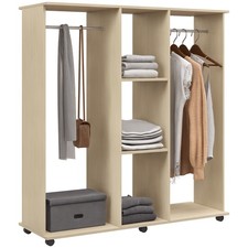 HOMCOM Armoire penderie mobile