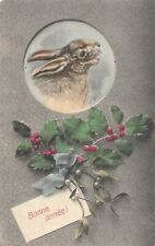 CP GOOD YEAR MEDALLION RABBIT HOLLY MISTLETOE - 63376