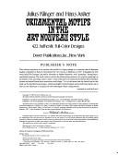 Ornamental motifs the art - in,