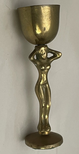 Vintage solid brass nude - vintage,