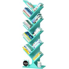 Bibliothèque en forme darbre à 10 niveaux pour livres, CD, magazines, DVD, bi...