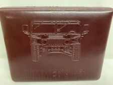 Hummer H1 Humvee Operating Instructions Operating Instructions Manual Owners Manual