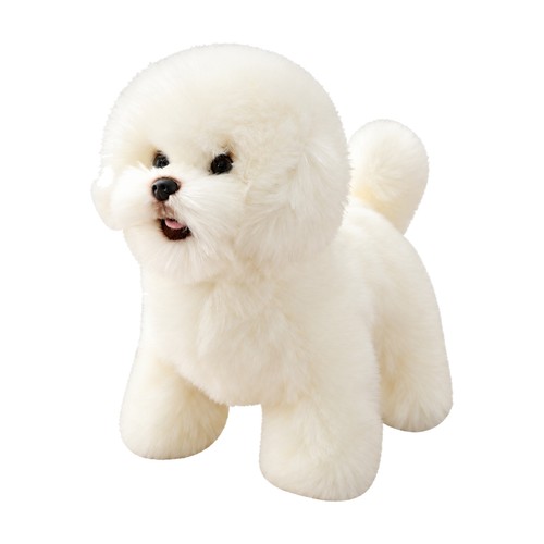 Peluche bichon frise réaliste - peluche,