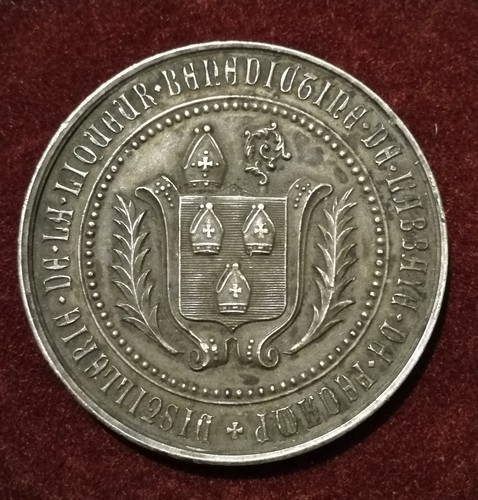 Medaille bronze argenté - medaille, ♦