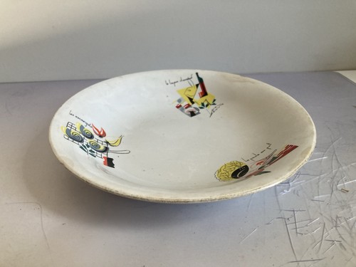 Plat creux décoré