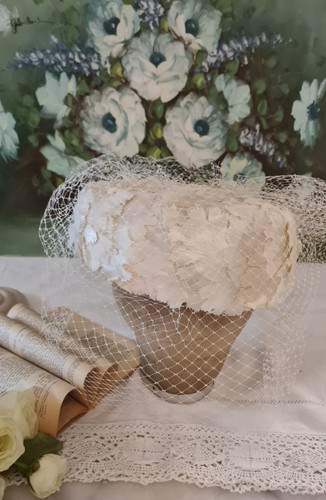 Ancien chapeau bibi voile - ancien,