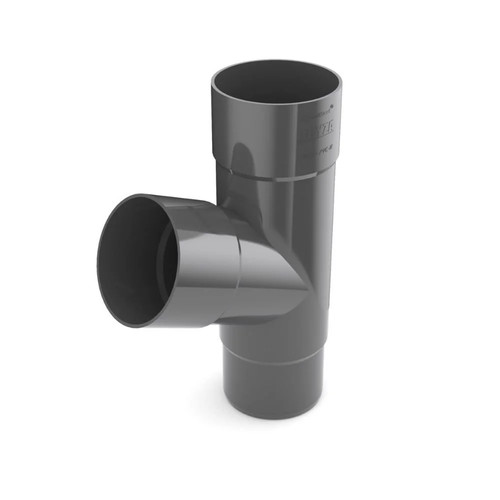 Té gouttière graphite - de,