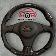 “Toyota Supra MK4 1993–1998 Custom Carbon Fiber & Leather Steering Wheel.