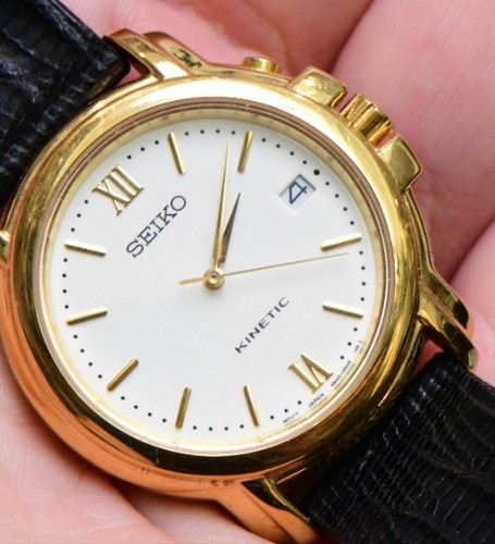 Seiko kinetic yg plated - seiko,
