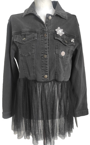 Veste zara femme jean tulle - femme,