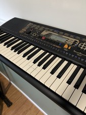 Yamaha PSR-195 61 KEYS PORTABLE ELECTRONIC Keyboard With Power Adapter - Works